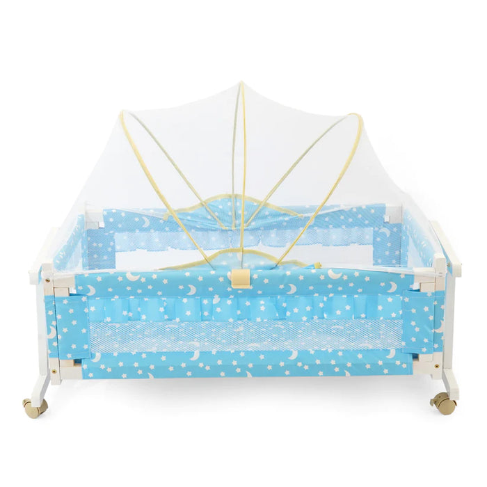 Happy Baby Wooden Cot with Mosquito Net