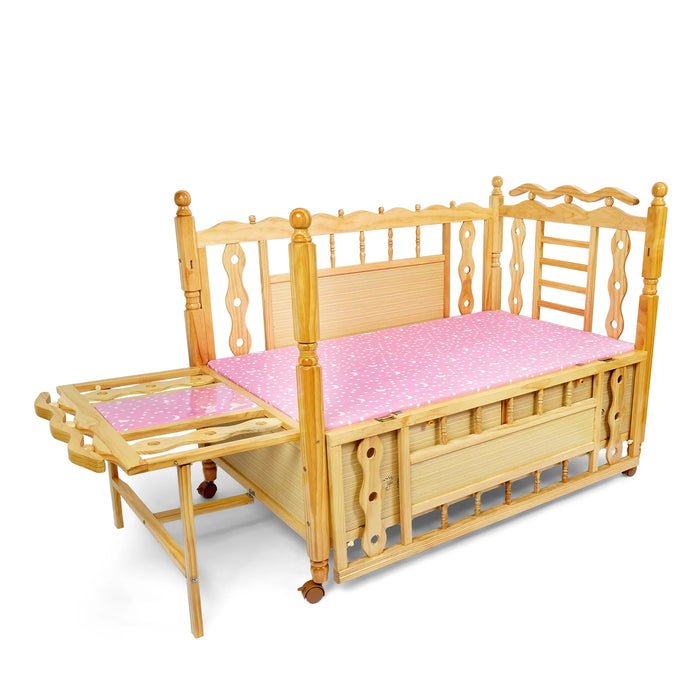 Junior Adjustable Baby Wooden Cot