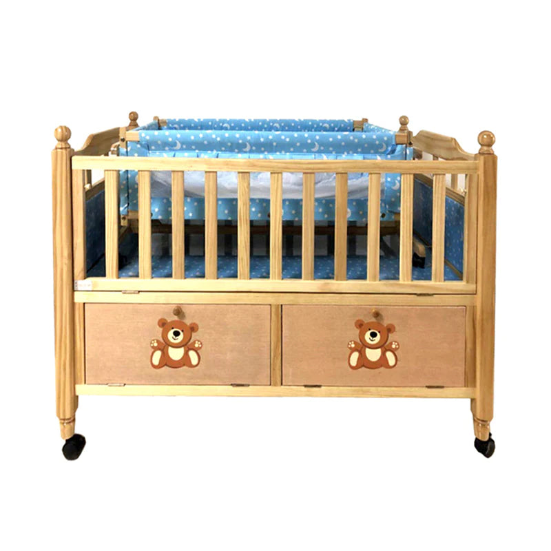 Baby wooden cot hotsell