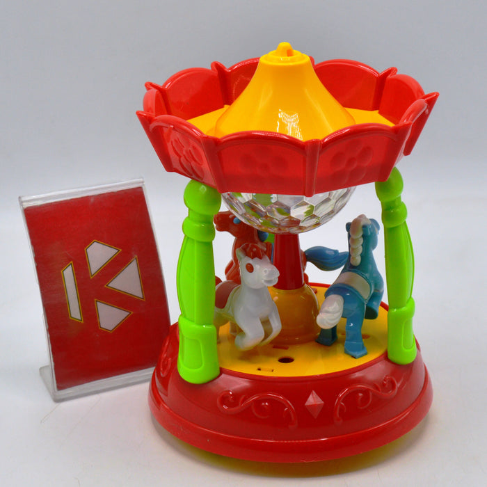 Round Carousel Toy with Light and Sound