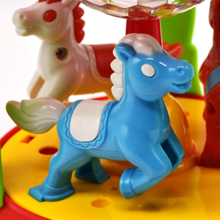 Round Carousel Toy with Light and Sound