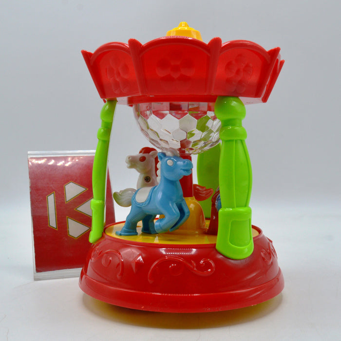 Round Carousel Toy with Light and Sound