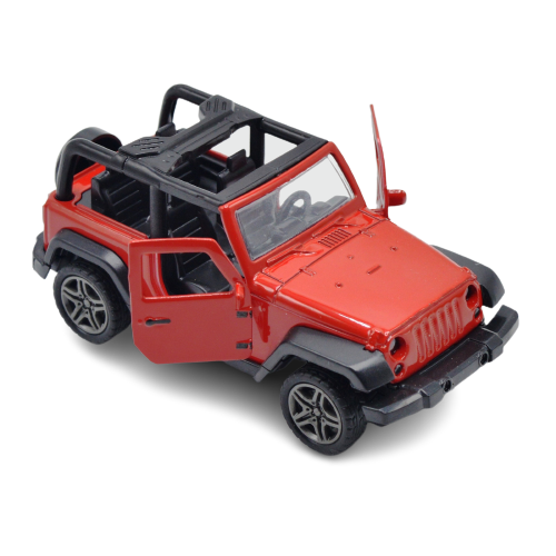 Diecast Metal Body Wrangler Jeep Open Top with Light & Sound