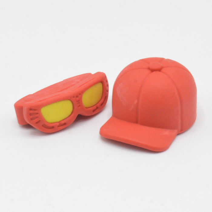 3D Cap & Glasses Eraser