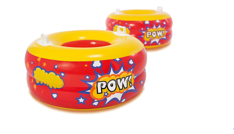 Hot Sale New Kids Intex KA-POW Bumpers Tube Inflatable Body Bumper Ball Fun Indoor Outdoor Play Bump Toys-Approximate Inflated .