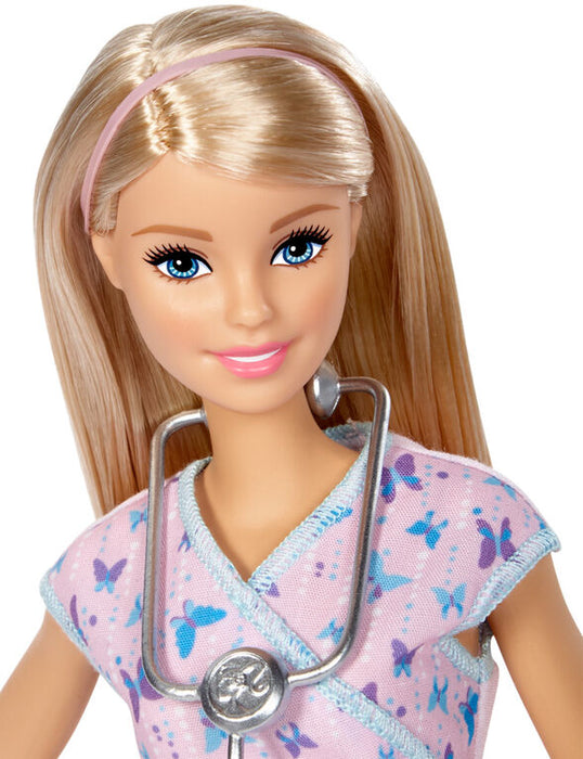 Barbie Nurse Blonde Doll GTW39