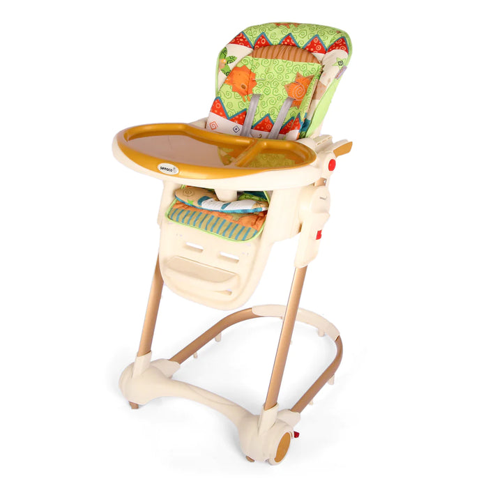 Baby High Chair Printed Green