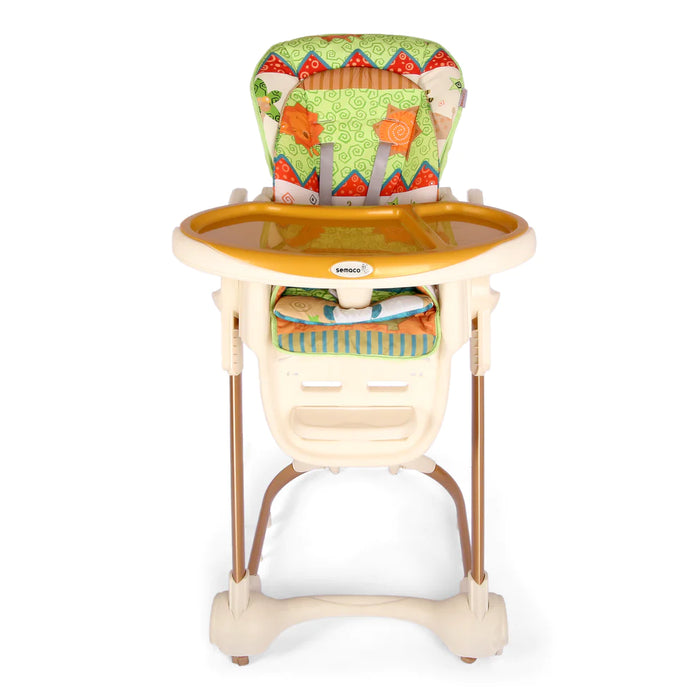 Baby High Chair Printed Green