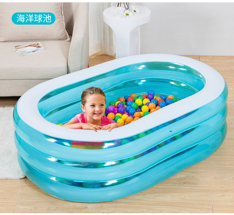 Intex 57482 Inflatable Oval Fish Printed Kiddie Pool