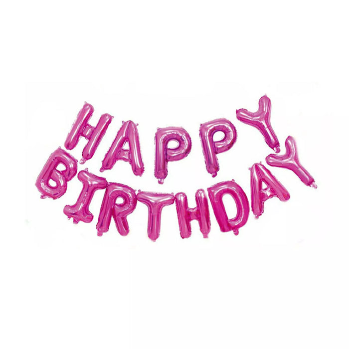 Happy Birthday 13 Letter Foil Balloons