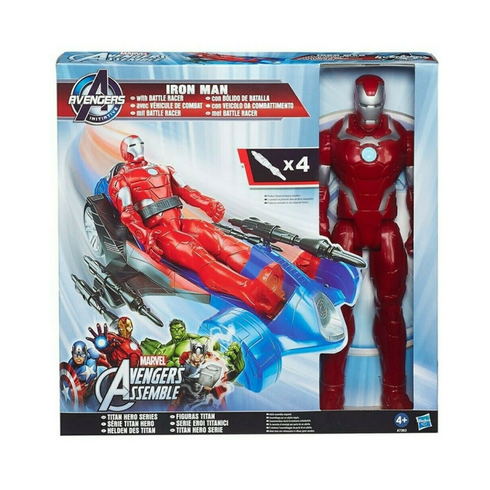 Hasbro Iron Man Figure with Battle Racer a7363