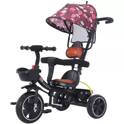 Kids 2 in 1 Push Tricycle