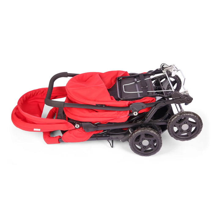 Baby Double Stroller Red