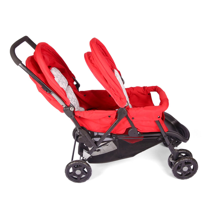Baby Double Stroller Red