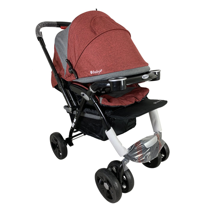 Baby Stroller Black with Cover
