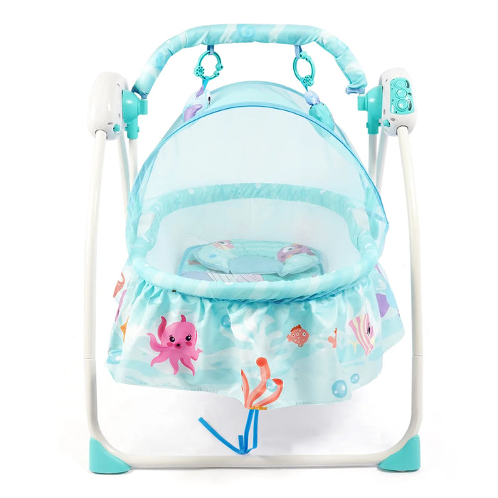 Fish Printed Baby Electric Swing