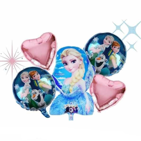 5 in 1 Baby Frozen Theme Foil Balloons