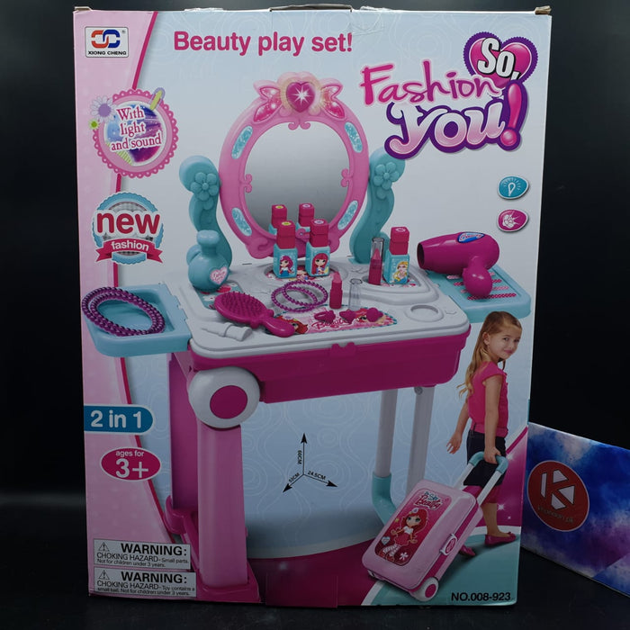 2 in 1 Playroom Toy Make Up Dresser