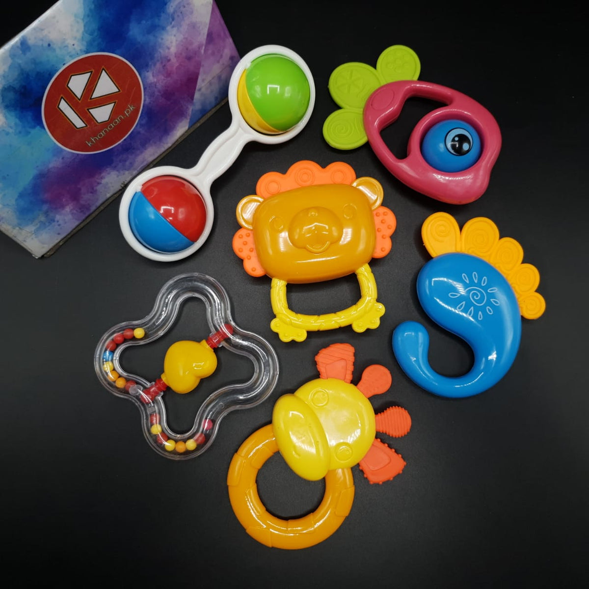 Buy Musical Baby Rattles Pack of 6 pieces in Pakistan — Khanaan.pk