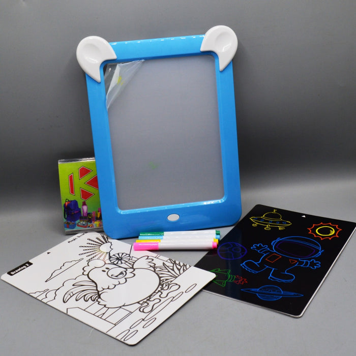 3D Magic Drawing Board With Light For Kids