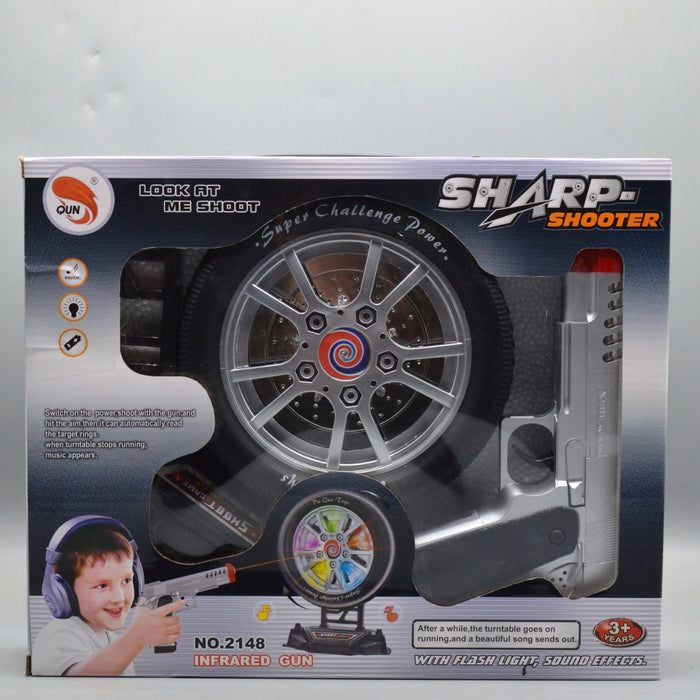 Sharp Shooter Infrared Gun With Target Toy