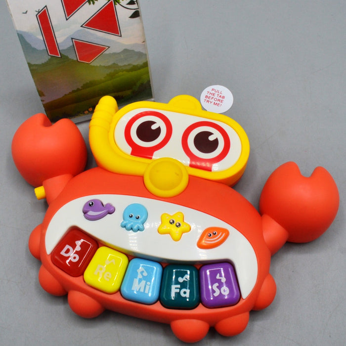 Crab electronic organ kids musical toys