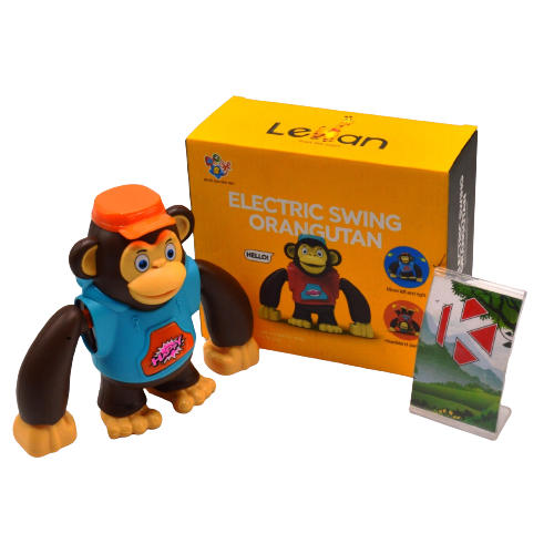 Electric Swinging Monkey with Light and Sound