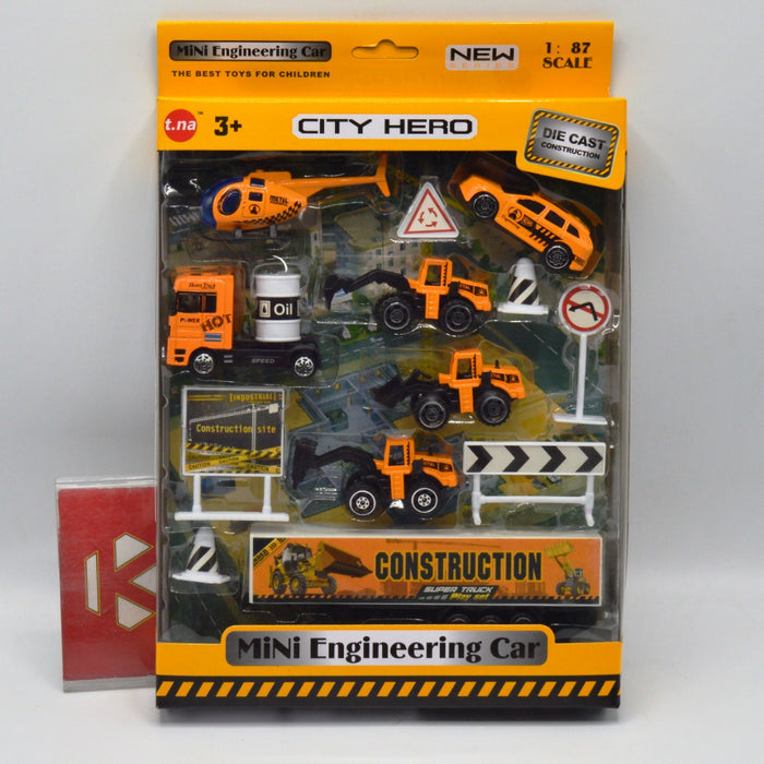 Diecast City Hero Construction Playset