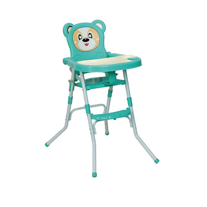 Easy Foldable and Adjustable Baby High Chair Dark Green