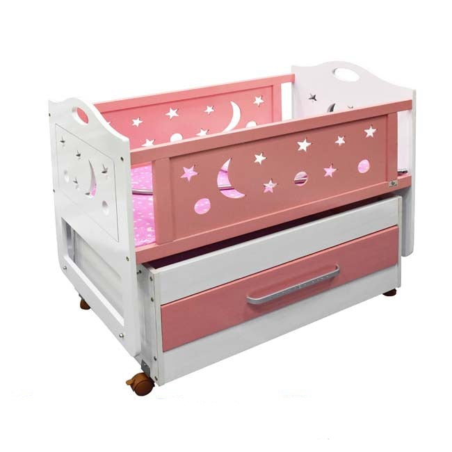 Baby Wooden Cot with Swing