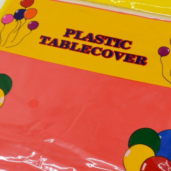 Plastic Table Cover Red  Color