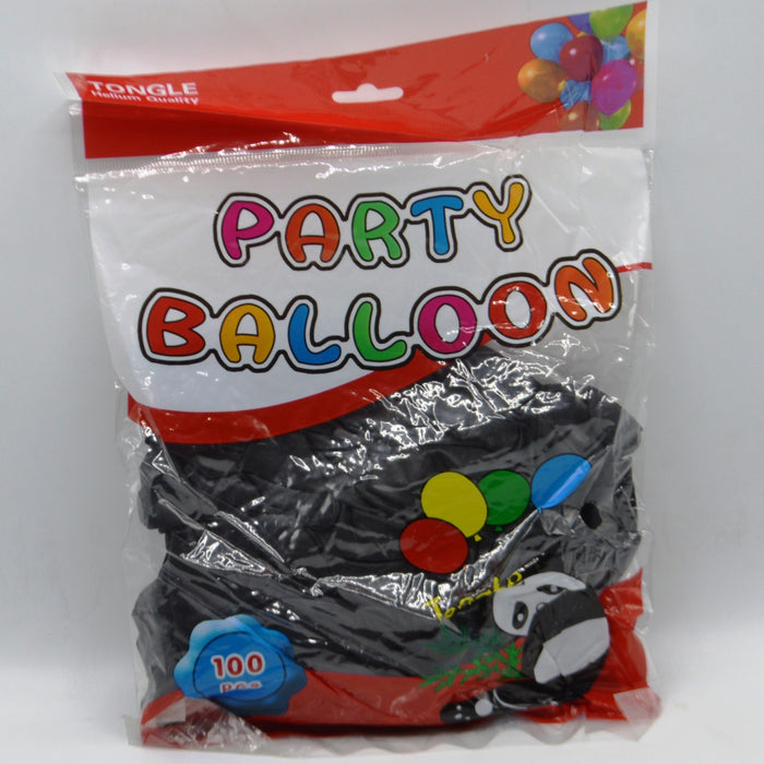 Panda Party Balloon Black Color 100 Pcs of Pack