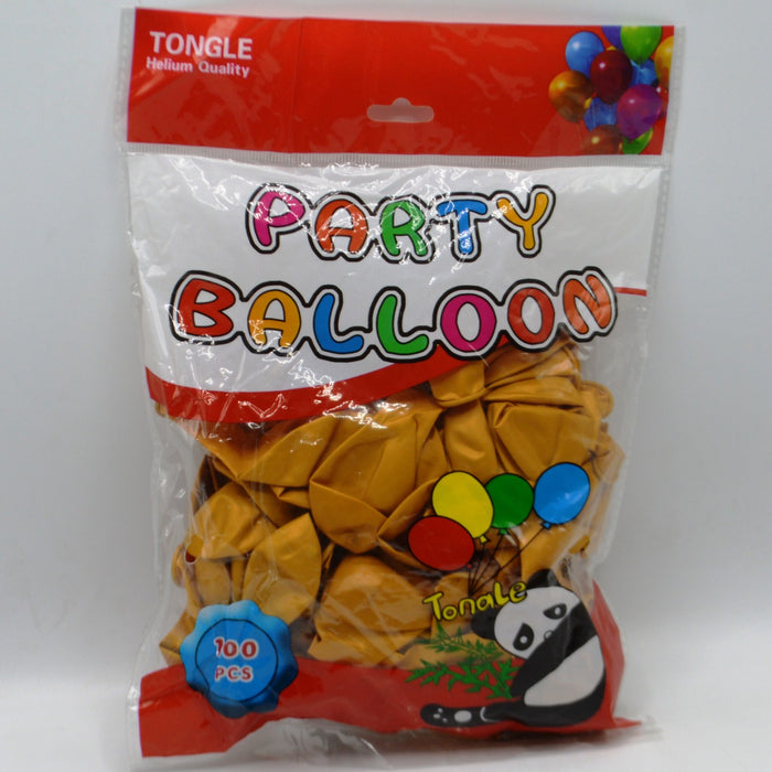 Panda Party Balloon Golden Color 100 Pcs of Pack