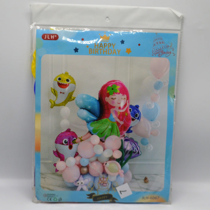 Happy Birthday Princess Foil Balloons Theme Set