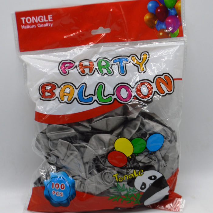 Panda Party Balloon Gray Color 100 Pcs of Pack