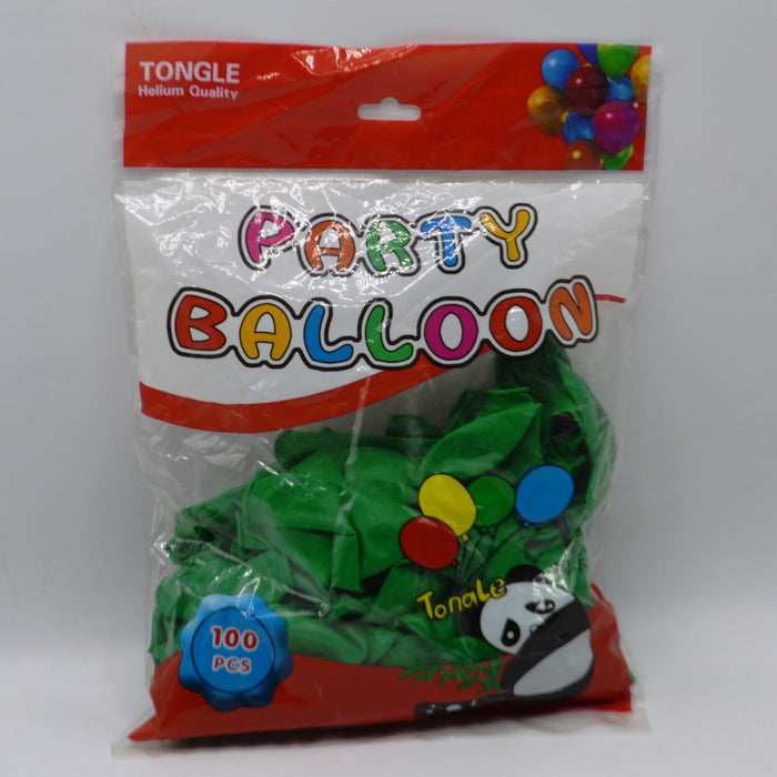 Panda Party Balloon Green  Color 100 Pcs of Pack