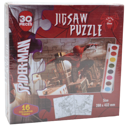 Spider -Man Jigsaw Puzzle 3 In 1