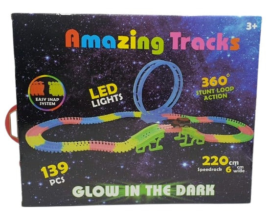 Glowing Car Track Set