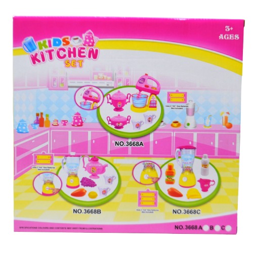 Kids Kitchen Play set And Tableware