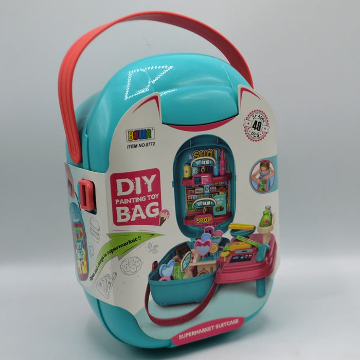 DIY Supermarket Suitcase Bag