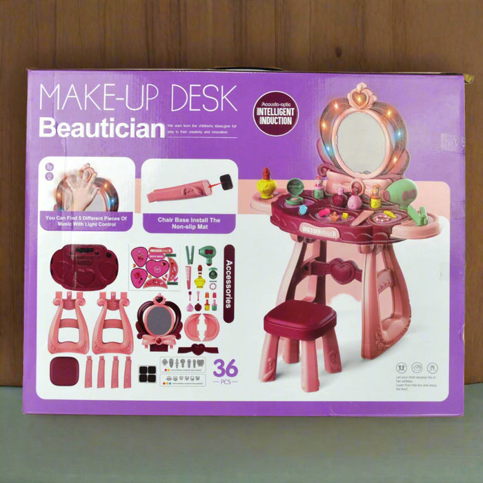 Kids Beautician Make-Up Desk Light & Sound