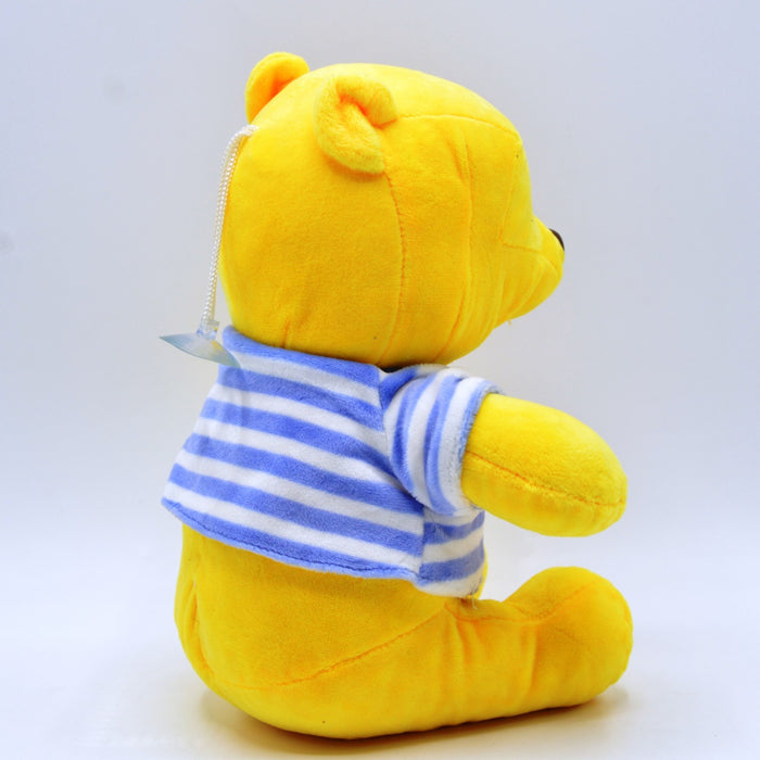 Pooh Bear Blue Shirt Soft Stuff Toy