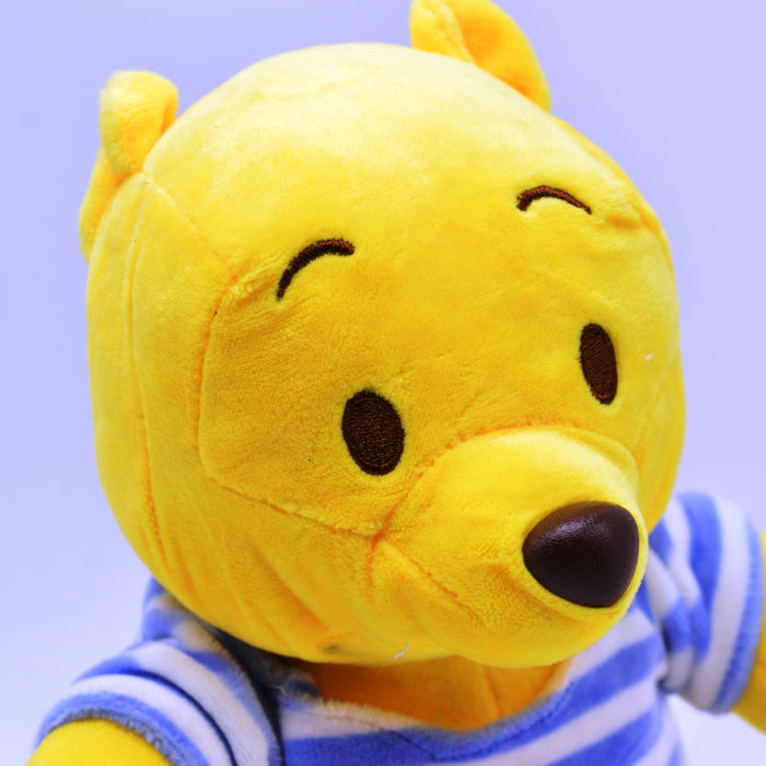 Pooh Bear Blue Shirt Soft Stuff Toy