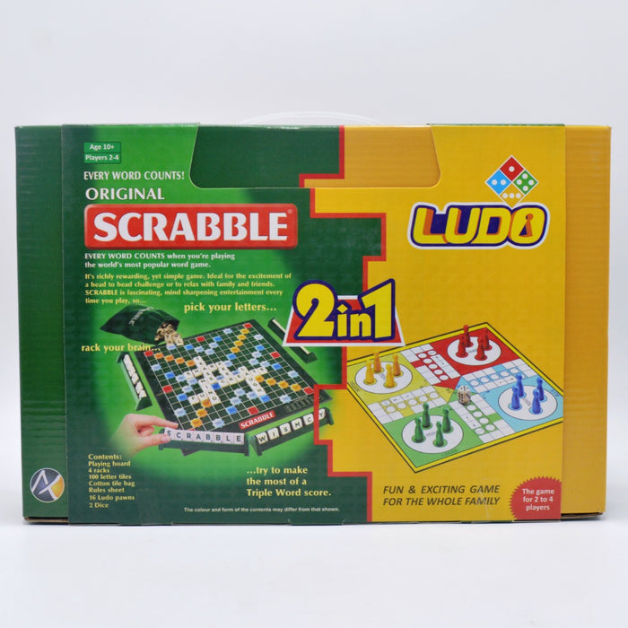 2 in 1 Scrabble & Ludo Board Games