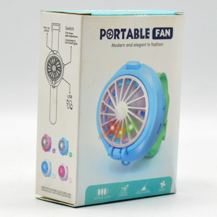 Rechargeable Portable Modren Fan With Light