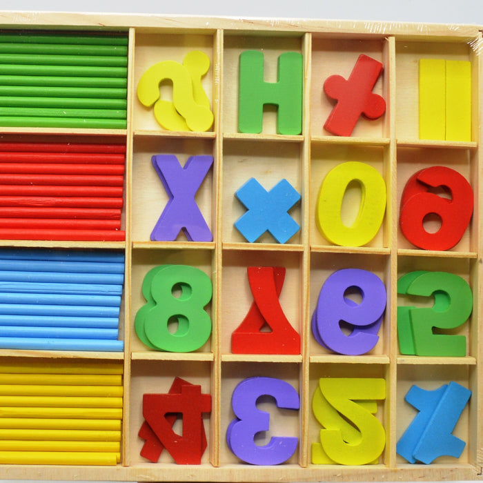 Wooden Mathematical Study Box For Kids