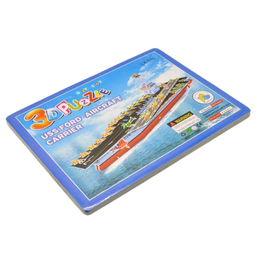 3D DIY USS Ford Aircraft Carrier Puzzle Model