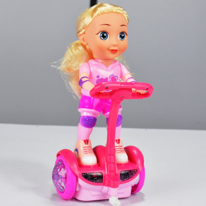 Sport Girl With Balance Car Light& Sound