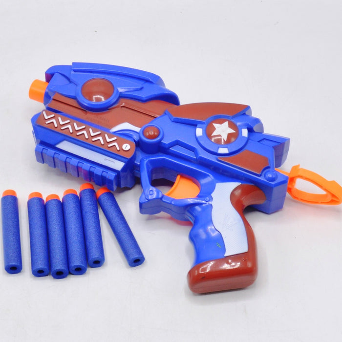 Captain America With Soft Bullet Gun