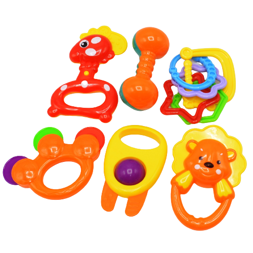 New Baby Rattle Set Pack Of 6